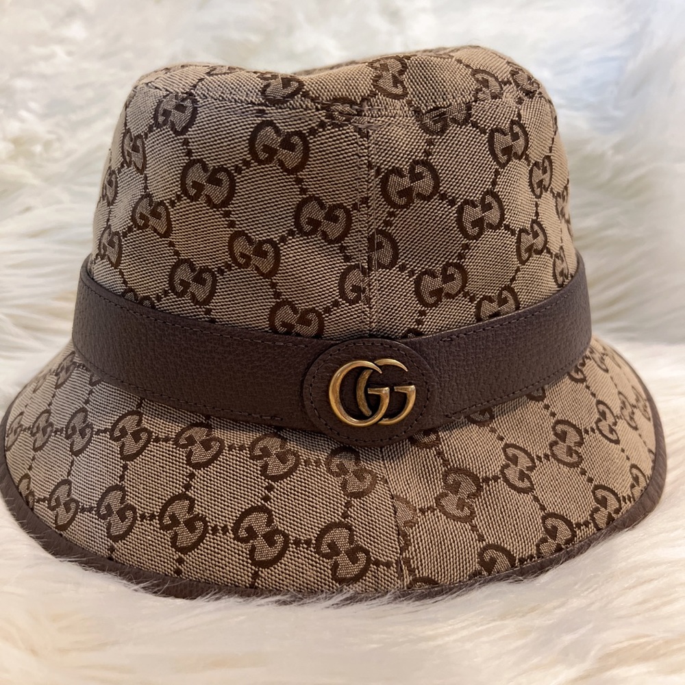 Authentic Gucci GG Canvas Bucket Hat